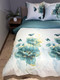 Комплект постельного белья Luxsonia Изумрудная роскошь 2сп с простыней на резинке / ИВТ2409 -