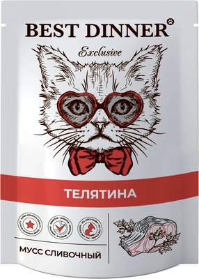 

Влажный корм для кошек, Exclusive Телятина