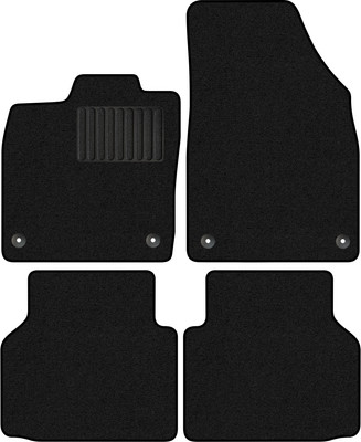 Комплект ковриков для авто Alicosta 2181_1_PR-6 для Audi Q4 Sportback E-Tron I SUV 2021-н.в. (ворс, черный) - 
