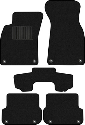 Комплект ковриков для авто Alicosta 2197_1_PR-6 для Audi S6 универсал/седан/C6 2004-2010 (ворс, черный) - 