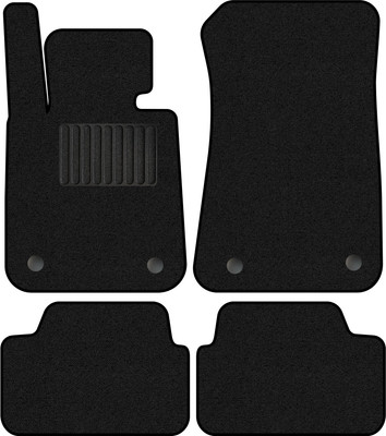 Комплект ковриков для авто Alicosta 0134_1_PR-6 для BMW 1-Series I хэтчбек 5дв/E87 2004-2011 (ворс, черный) - 