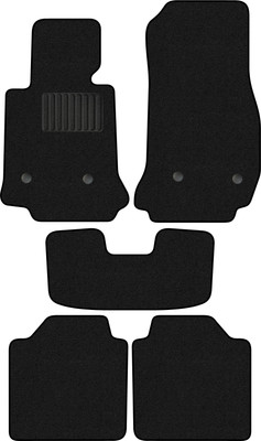 Комплект ковриков для авто Alicosta 0202_1_PR-6 для BMW 3 Gran Turismo VI хэтчбек 5дв/F34 2013-2020 (ворс, черный) - 