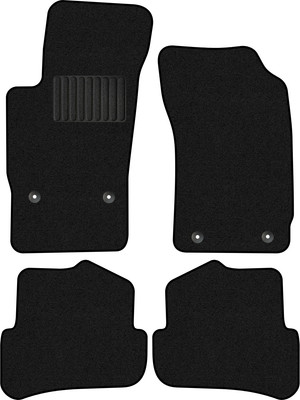 Комплект ковриков для авто Alicosta 0073_1_PR-6 для Audi A1 I хэтчбек 5дв/8XA/8X1 2010-2016 (ворс, черный) - 