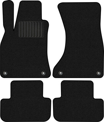 Комплект ковриков для авто Alicosta 2172_1_PR-6 д/Audi A4 AllRoad Quattro I универсал/8KH 2009-2016 (ворс, черный) - 