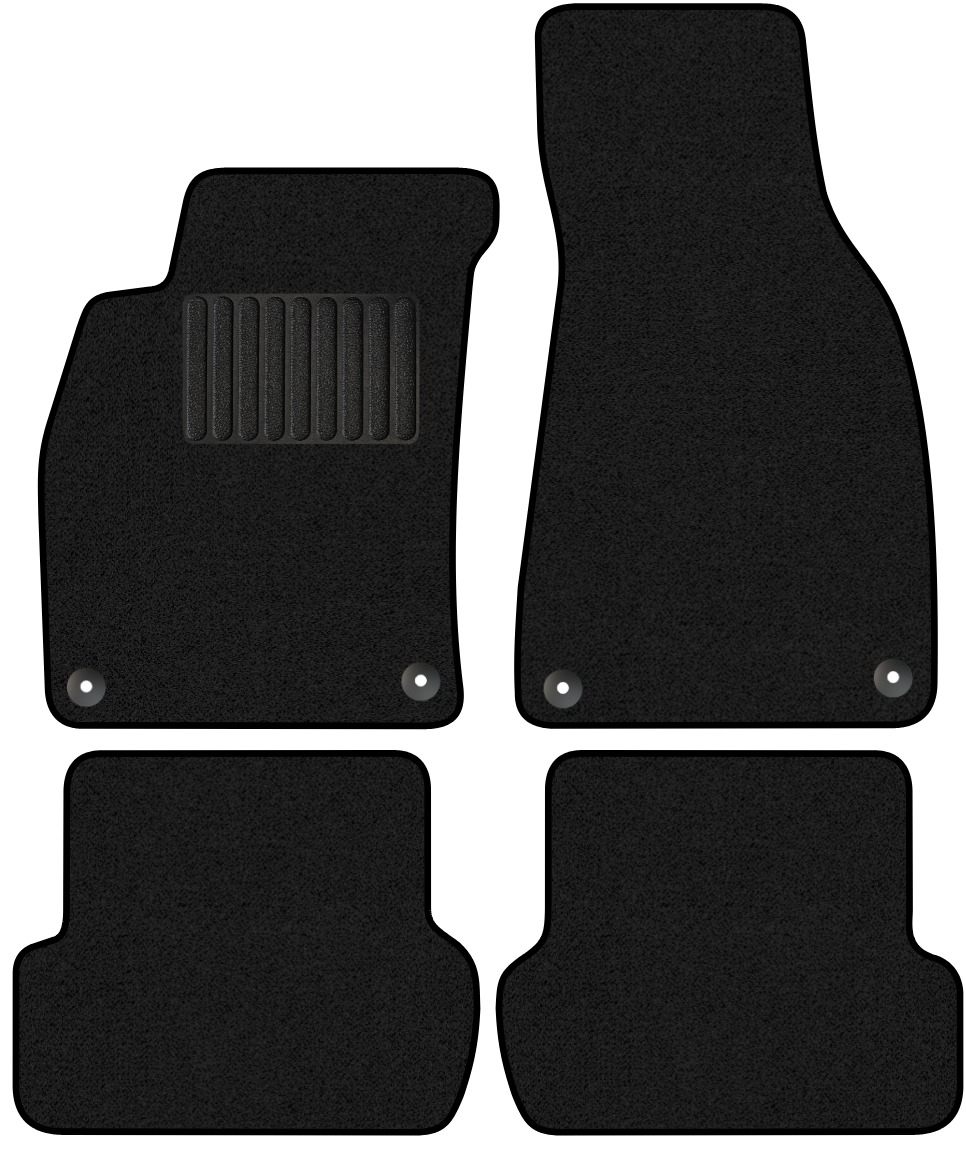 Комплект ковриков для авто Alicosta 0087_1_PR-6 для Audi A4 II/III кабриолет/B7/B6 2000-2009 (ворс, черный) — фото 1