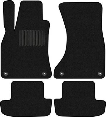 Комплект ковриков для авто Alicosta 0091_1_PR-6 для Audi A5 I кабриолет/купе/8F7/8T3 2007-2016 (ворс, черный) - 