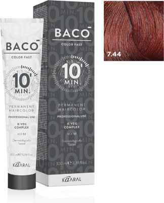 

Крем-краска для волос, Baco Color Fast тон CF7.44