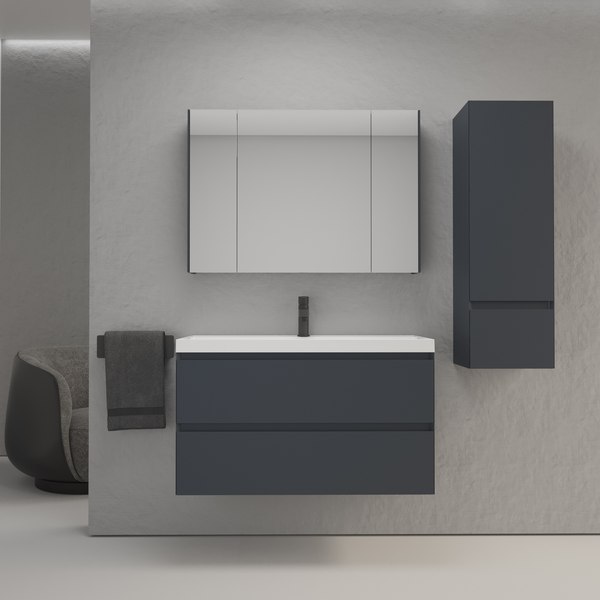 Тумба под умывальник Symbolite Манхэттен 100 Plus 2 ящика