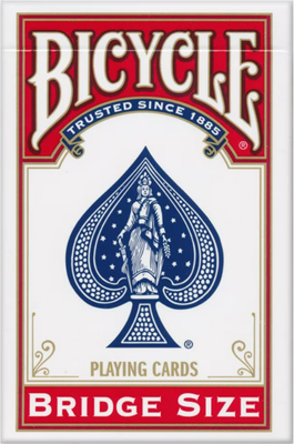Игральные карты Bicycle 54 Bridge Size / 4024492 (красный) - 