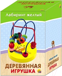 Развивающая игрушка РЫЖИЙ КОТ Лабиринт / ИД-5927 (желтый)