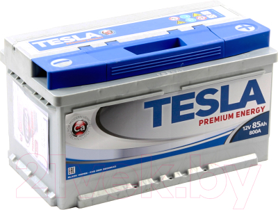 Автомобильный аккумулятор TESLA Premium Energy R / TPE85.0 low (85 А/ч)