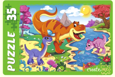 

Пазл РЫЖИЙ КОТ, Мир динозавров / ПМ35-6784