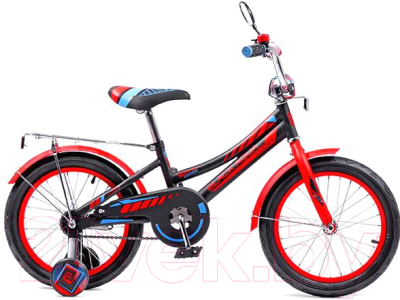 

Детский велосипед с ручкой Black Aqua, Lucky KG1218 2018 со светящимися колесами