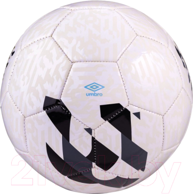 Футбольный мяч Umbro Veloce Supporter / 20981U-GZY (размер 5, белый/темно-серый/черный/голубой)