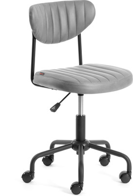 Кресло офисное Tetchair Slim (иск. замша, серый) - 