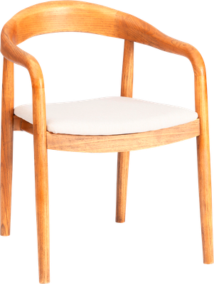 Стул Tetchair Baldur (дерево вяз/ткань лен, груша№3/бежевый лен) -