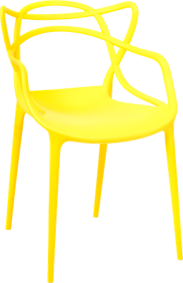 Стул пластиковый Tetchair Cat Chair 028 (пластик/желтый) - 