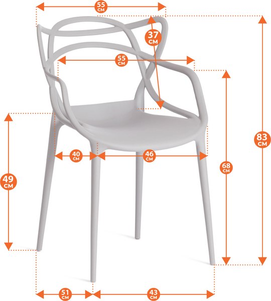 Купить Стул пластиковый Tetchair Cat Chair 028 в Борисове