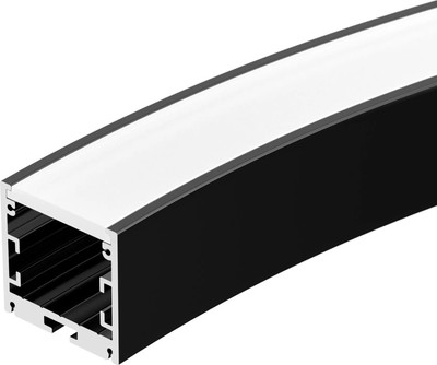 

Профиль для светодиодной ленты, SL-ARC-3535-D800-A90 BLACK / 027638