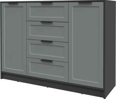 Тумба Интерлиния Концепт Тренд КТ-Т140 (антрацит/серый) - 