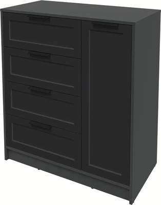 Тумба Интерлиния Концепт Тренд КТ-Т90 (антрацит/черный) -