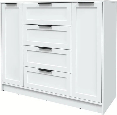 Тумба Интерлиния Концепт Тренд КТ-Т120 (белый платинум/белый) -