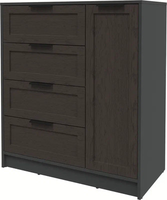 Тумба Интерлиния Концепт Тренд КТ-Т90 (антрацит/дуб английский) -