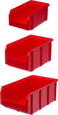 Набор лотков для метизов Стелла-техник V1-К3-V2-К3-V3-К6 (красный) - 