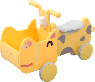 Каталка детская UNIX Kids Hippo Yellow / ptscar68yel - 