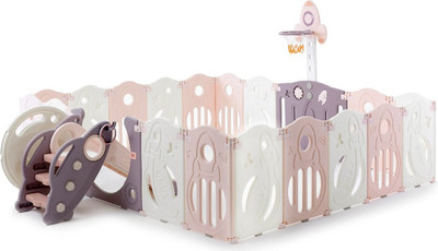 Игровой манеж UNIX Kids Supreme Space 200x240 / ppsusp18bros (розовый) - 