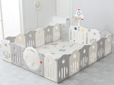 Игровой манеж UNIX Kids Supreme Space 200x240 / ppsusp18gry (серый) - 