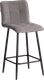 Стул барный Tetchair Bari Полубарный (велюр, серый) -