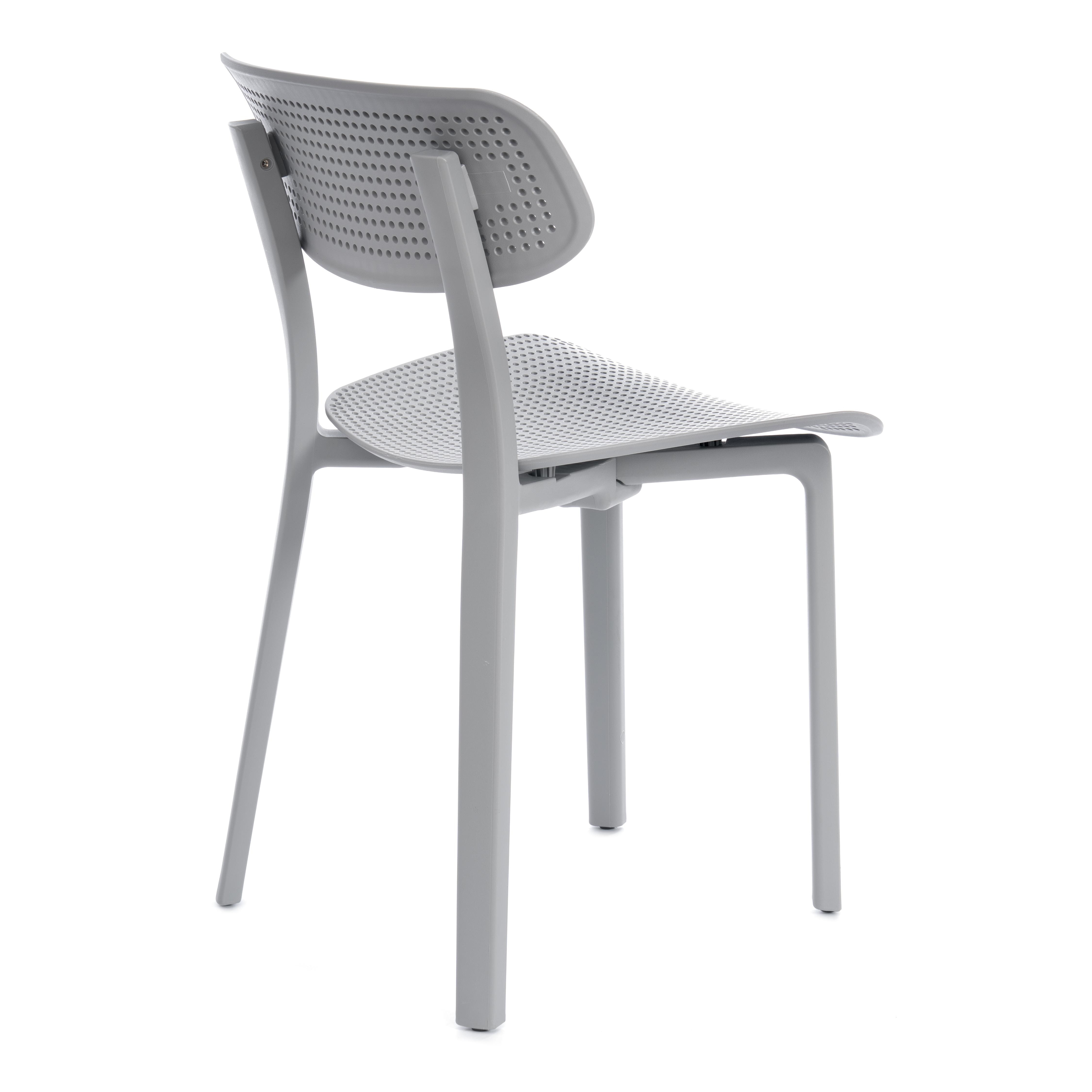 Стул пластиковый Tetchair Jolly XRB-096-B2 (серый) — фото 4