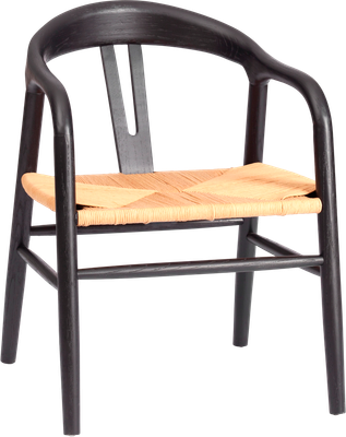 Стул Tetchair Vali дерево вяз/бечевка (черный) - 