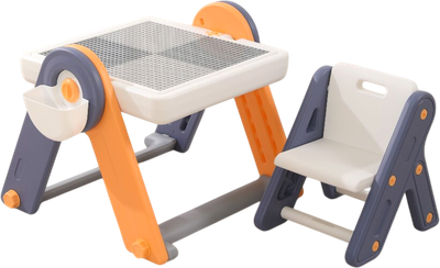 Стол детский UNIX Kids Развивающий со стульчиком 4в1 / ppt4in1yel (желтый) -