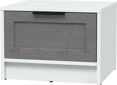 Прикроватная тумба Интерлиния Концепт Тренд КТ-ТК1-35 (белый платинум/дуб серый) -