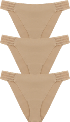 Комплект женских трусов Mark Formelle 412567-3 (р.102, обжаренный миндаль) -