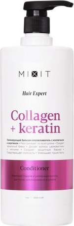 Бальзам для волос MIXIT С коллагеном и кератином ламинирующий (1л)