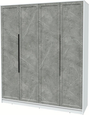 Шкаф Интерлиния Концепт Тренд КТ-Ш4 (белый платинум/керамика) - 