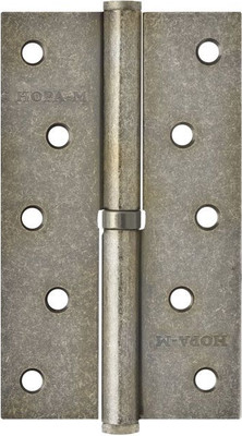 Петля дверная Нора-М 750-5 125x75x2.5 (правая, застаренное серебро) - 