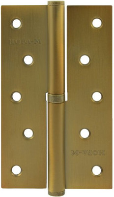 Петля дверная Нора-М 750-5 125x75x2.5 (левая, матовый кофе) - 