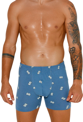 Трусы мужские Mark Formelle 411143 (р.86-96, игральные кости на джинсе) -