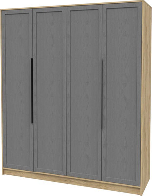 Шкаф Интерлиния Концепт Тренд КТ-Ш4 (дуб золотой/дуб серый) - 