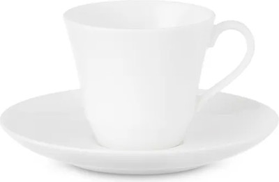 

Чашка с блюдцем, Белый декор / NAR-9795-2392/1453