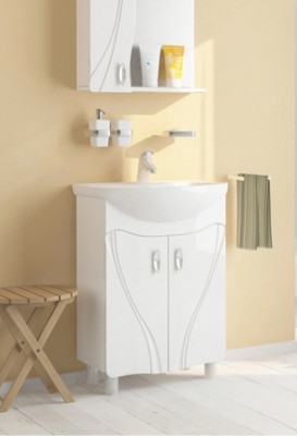 Тумба с умывальником Mixline Лима 65 551703 + Элеганс 65 - 