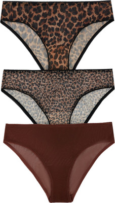 Комплект женских трусов Mark Formelle 412451-3 (р.94, мелкий рисунок на жемчужном) - 