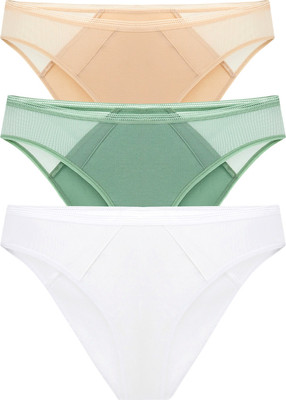 Комплект женских трусов Mark Formelle 412474-3 (р.94, зеленый минерал) - 