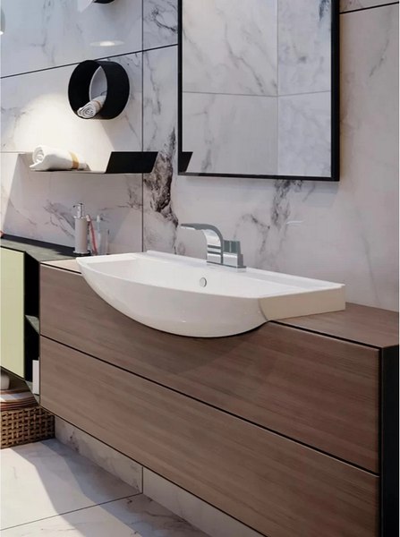 Купить Тумба с умывальником Mixline Прометей 65 550333 + Best 65 / BST65SLWB01 в Гродно