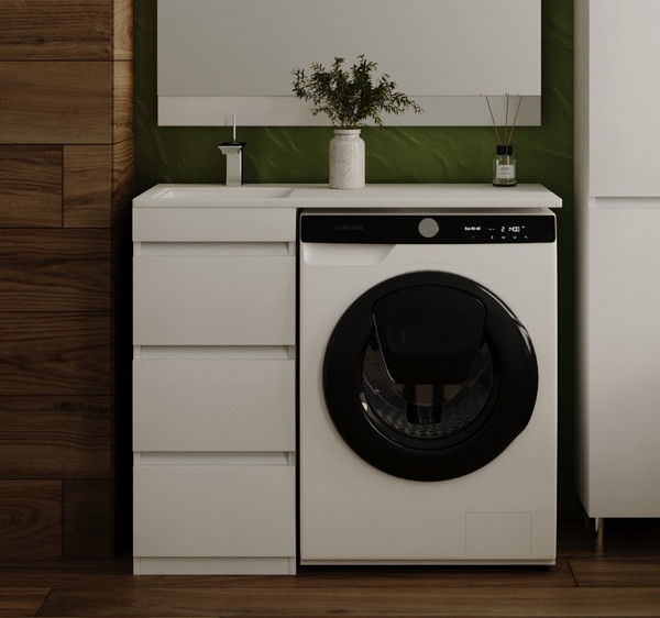Тумба с умывальником Symbolite Даллас 100 Люкс Plus 3 ящика + Даллас 100x48