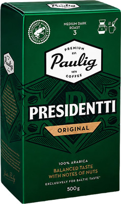 Кофе молотый Paulig Presidentti Original (500г) - 